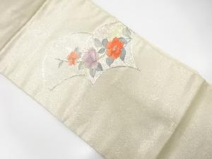 枝花模様刺繍名古屋帯